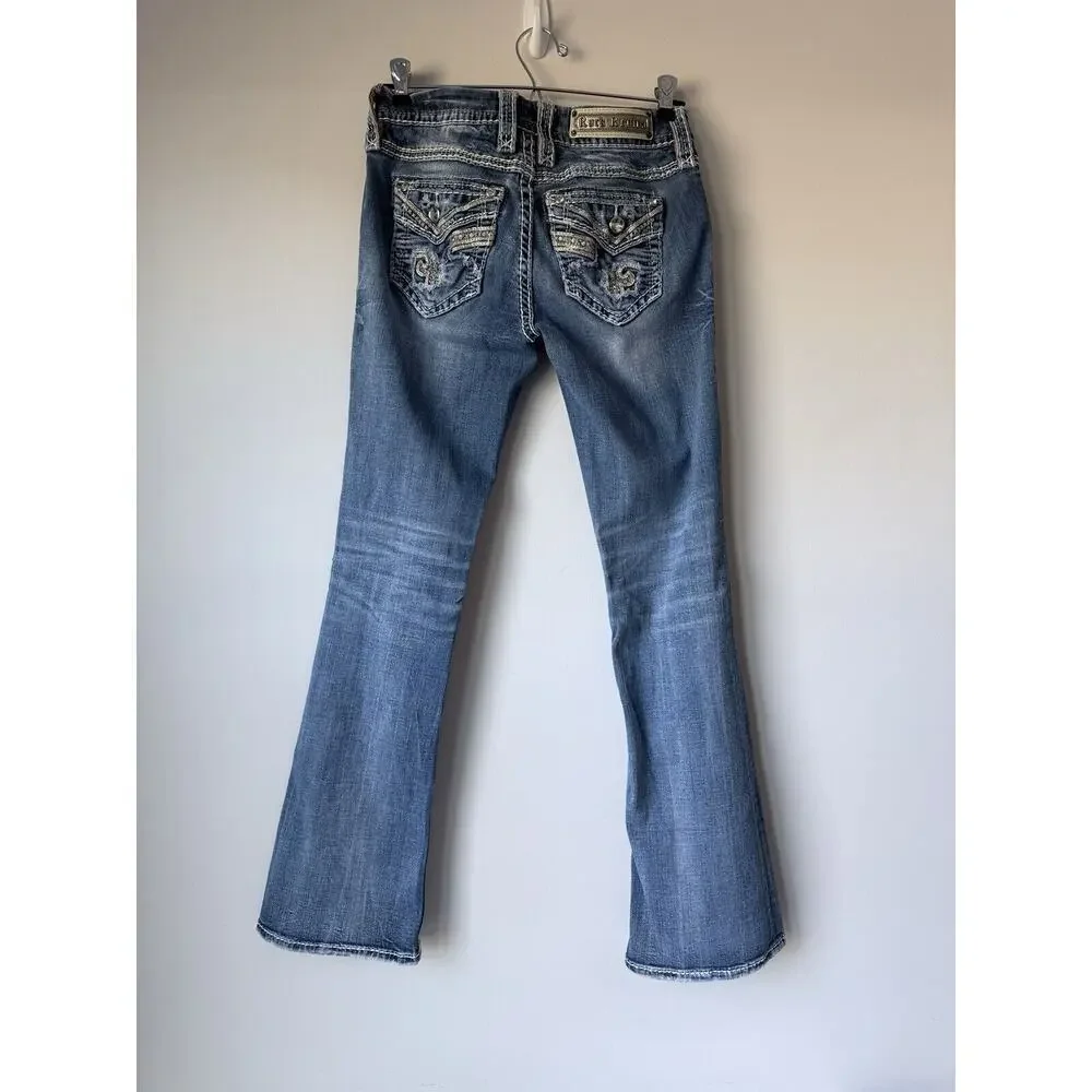 Rock Revival Jeans Women’s 26 blue easy boot lyon festival rodeo western cowgirl - Picture 2 of 12